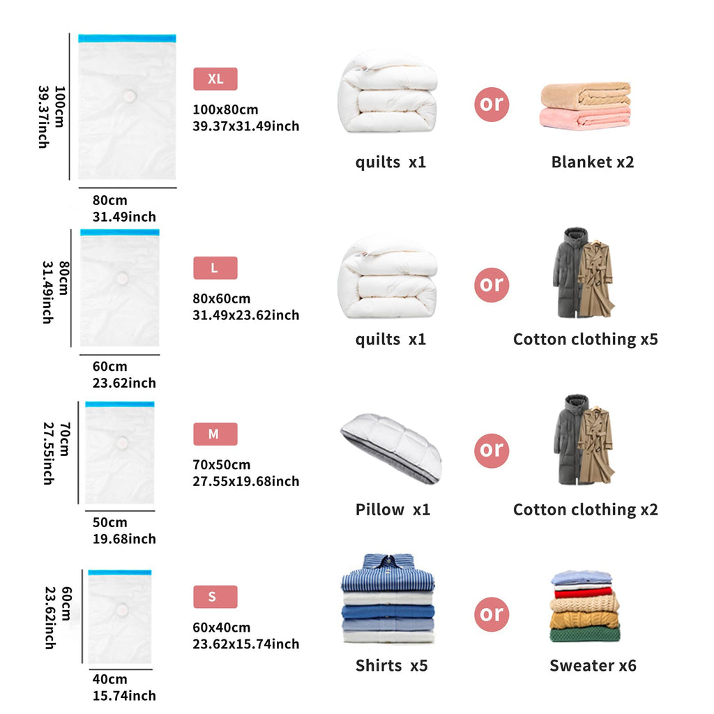 12 Pack Space Saver Bags